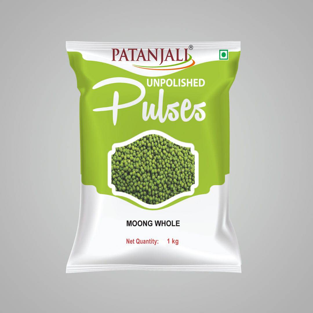 Patanjali Unpolished Moong Sabut - 500 gms - India shopping