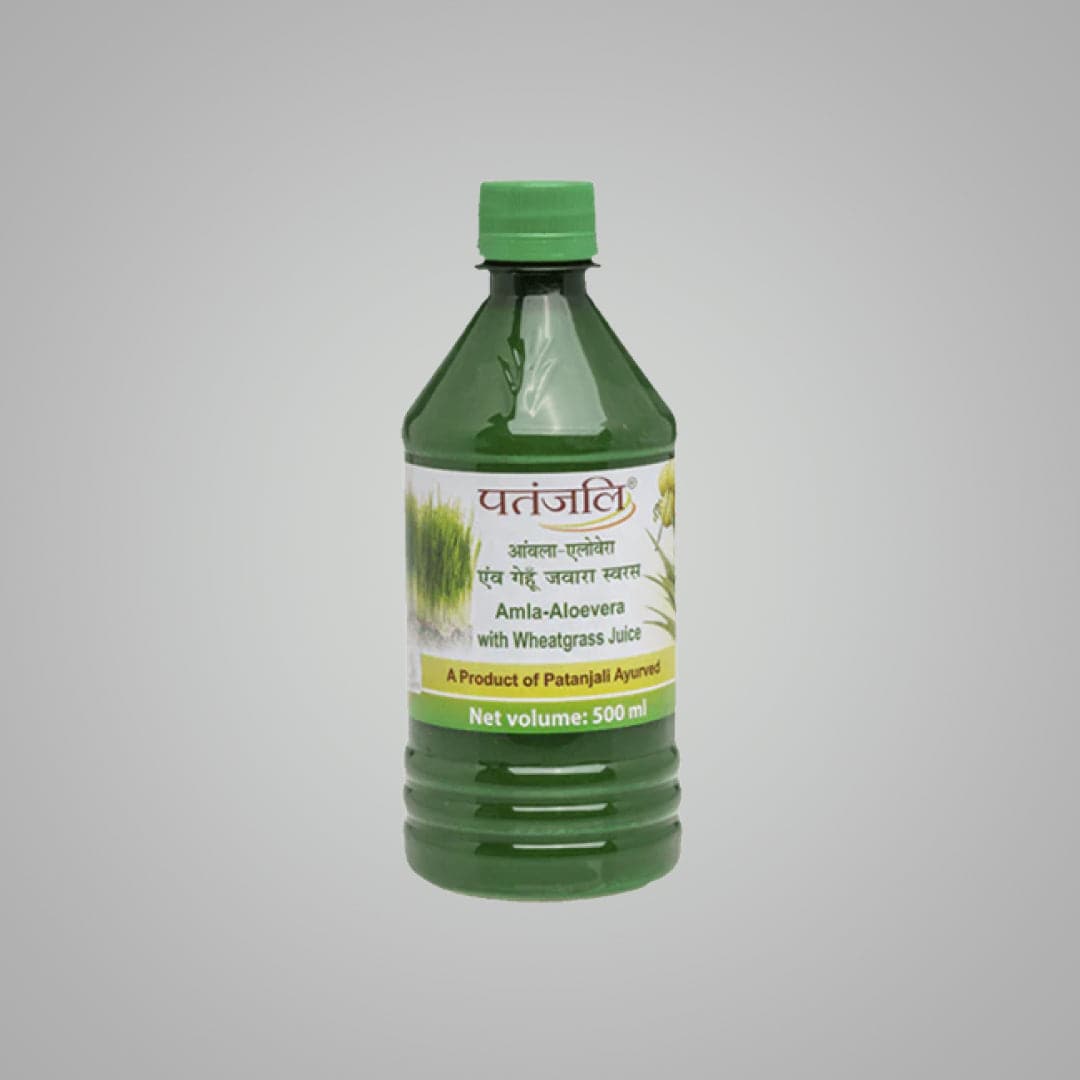 Patanjali Amla-Aloevera with Wheatgrass Juice - India shopping