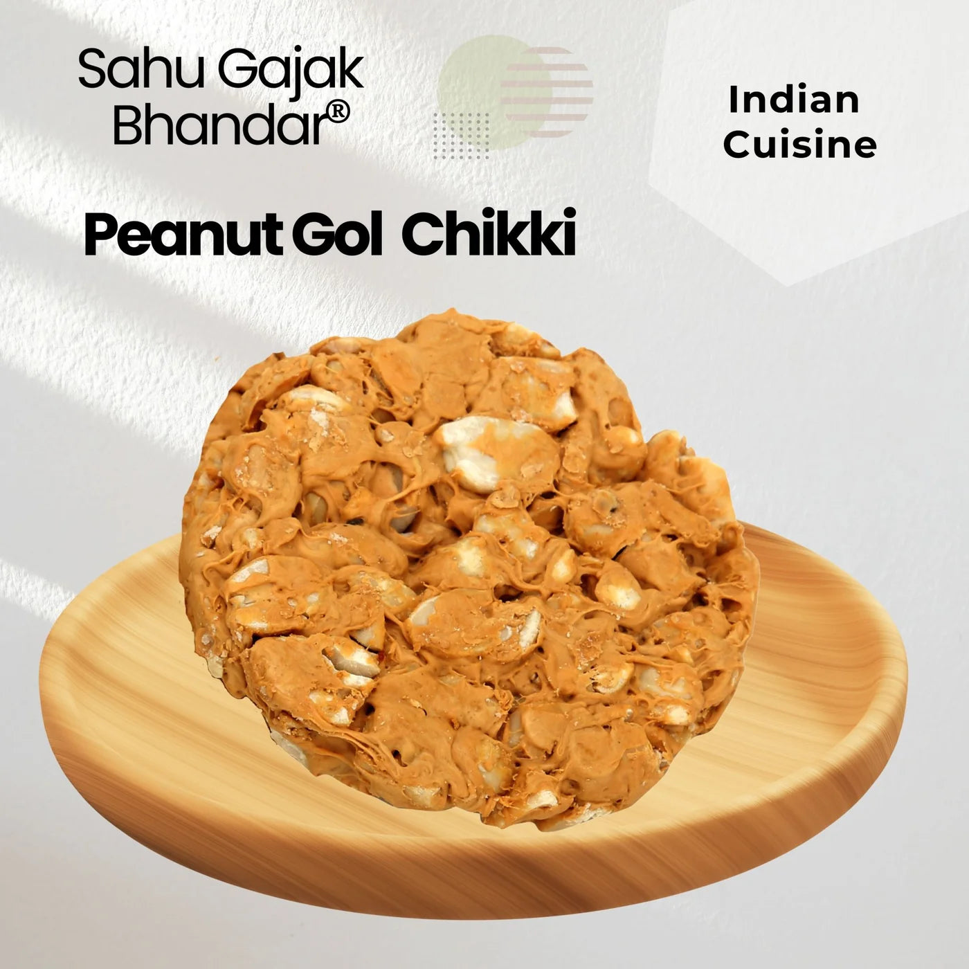 Sahu Gajak Peanut Roasted Gol Chikki 500 gms