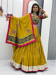 Yellow Lehenga Choli With Ribbion Lace Work | Ready To Wear