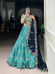 Slab Silk Lehenga Choli With Thread Sequins And Embroidery Work | Ready To Wear