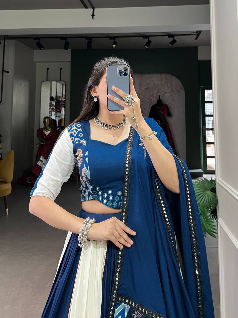 Blue Beauty for Garba Nights!  Sept 2024