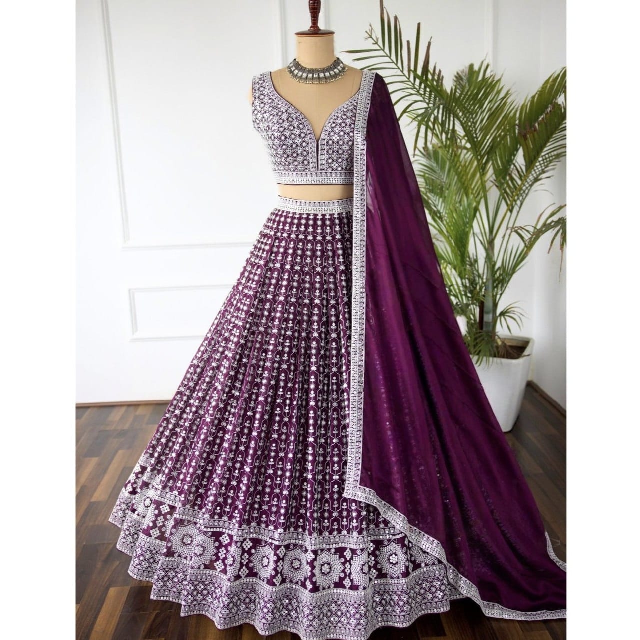 New Lehenga Choli With Embroidery Sequence Work | Ready To Wear