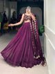 Organza Silk Lehenga Choli With Thread And Sequins Work | Ready To Wear