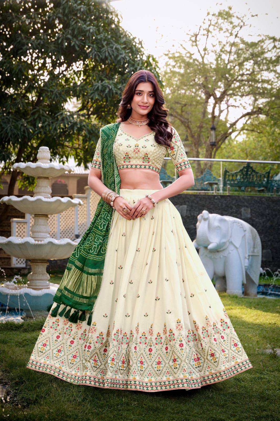 Latest Lehenga Choli With Thread Sequins And Embroidery Work | Ready To Wear