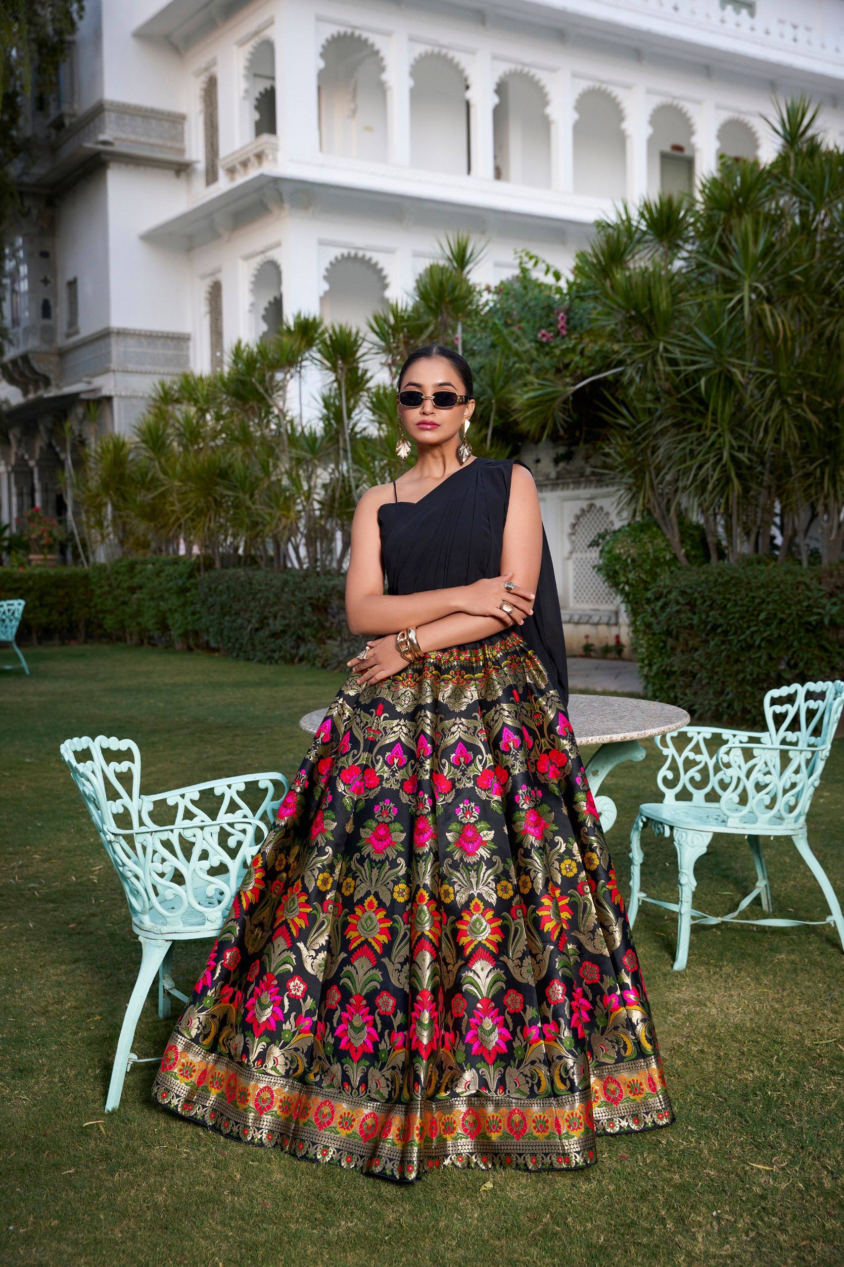 Traditional Lehenga Choli With Zari Weaving Work | Ready To Wear