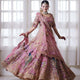 Organza Silk Peacock Lehenga Choli With Sequins Cut Work | Ready To Wear