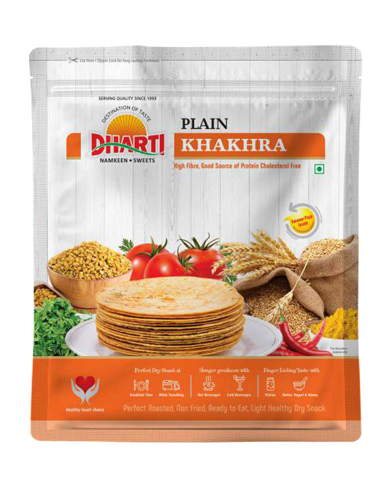 Dharti Namkeen Plain Khakhra 500 gms - India shopping