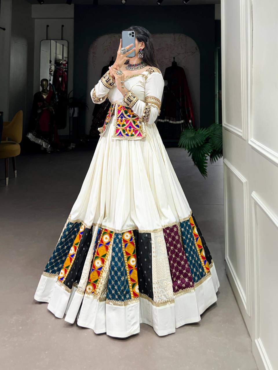 Dandiya Raas Special Lehenga Choli With Embroidery