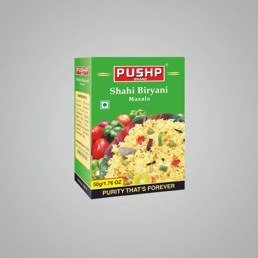 Pushp Brand Veg Biryani Masala Sachete - 200 gms - India shopping