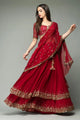 Red Lehenga Choli With Sequins Zari Work | Ready To Wear