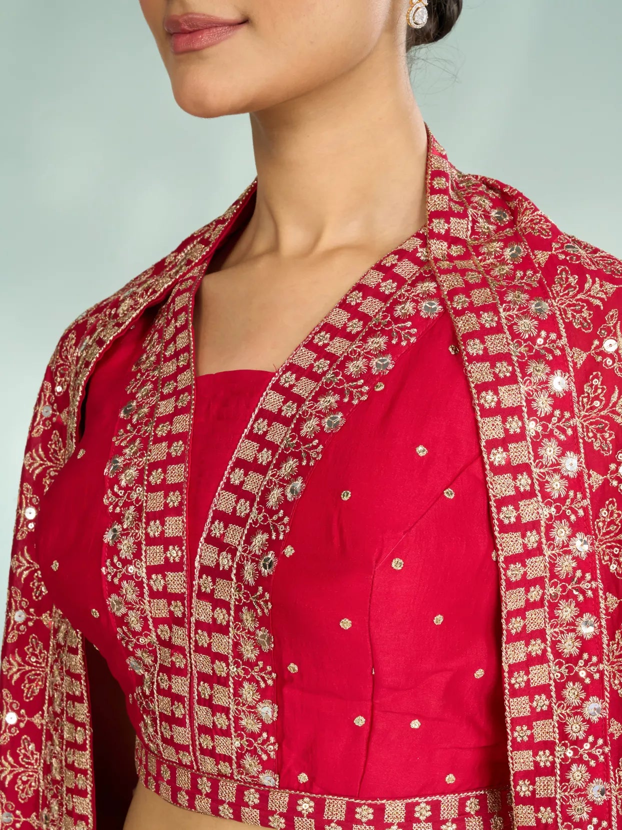 Rosy Rapture Art Silk Lehenga | Ready To Wear