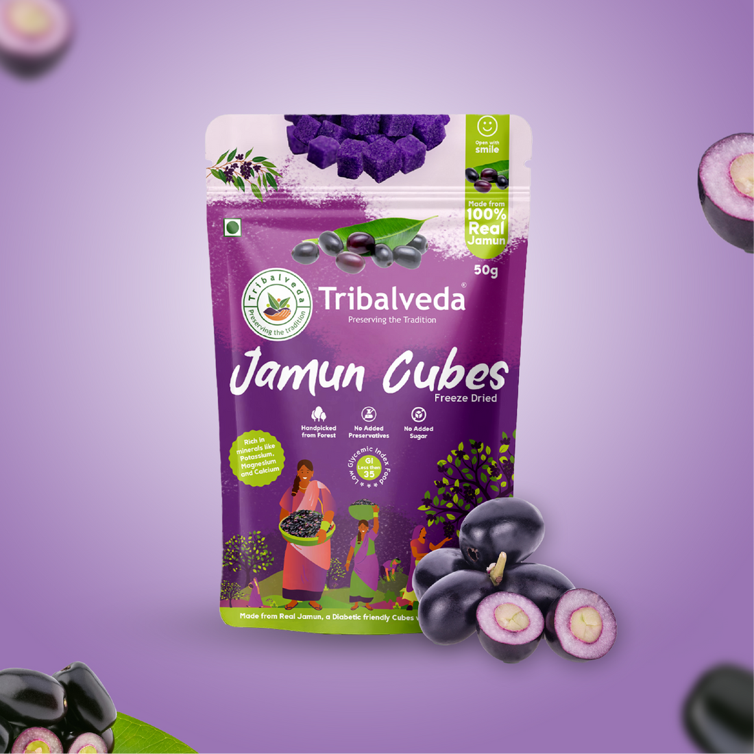 Tribalveda jamun cubes | 50 gms