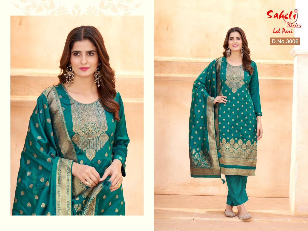 Heavy Silk Jama Designer Suit - India shopping