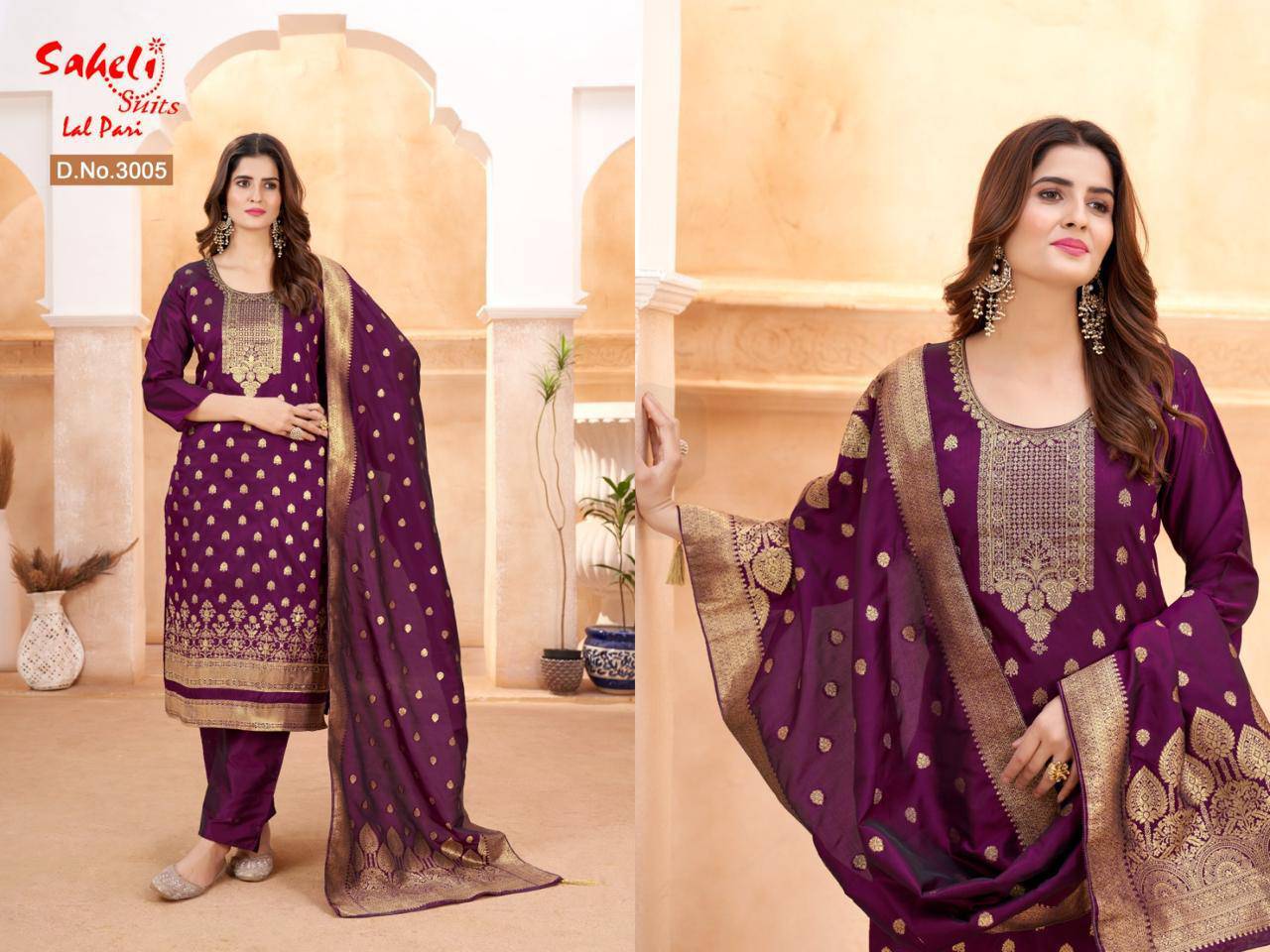 Heavy Matka Silk Jama Suit - India shopping