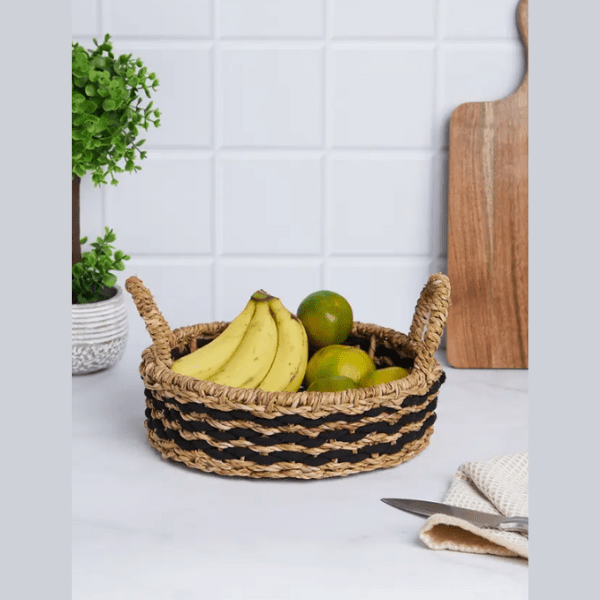 Artisanal Basket with Handle - India shopping