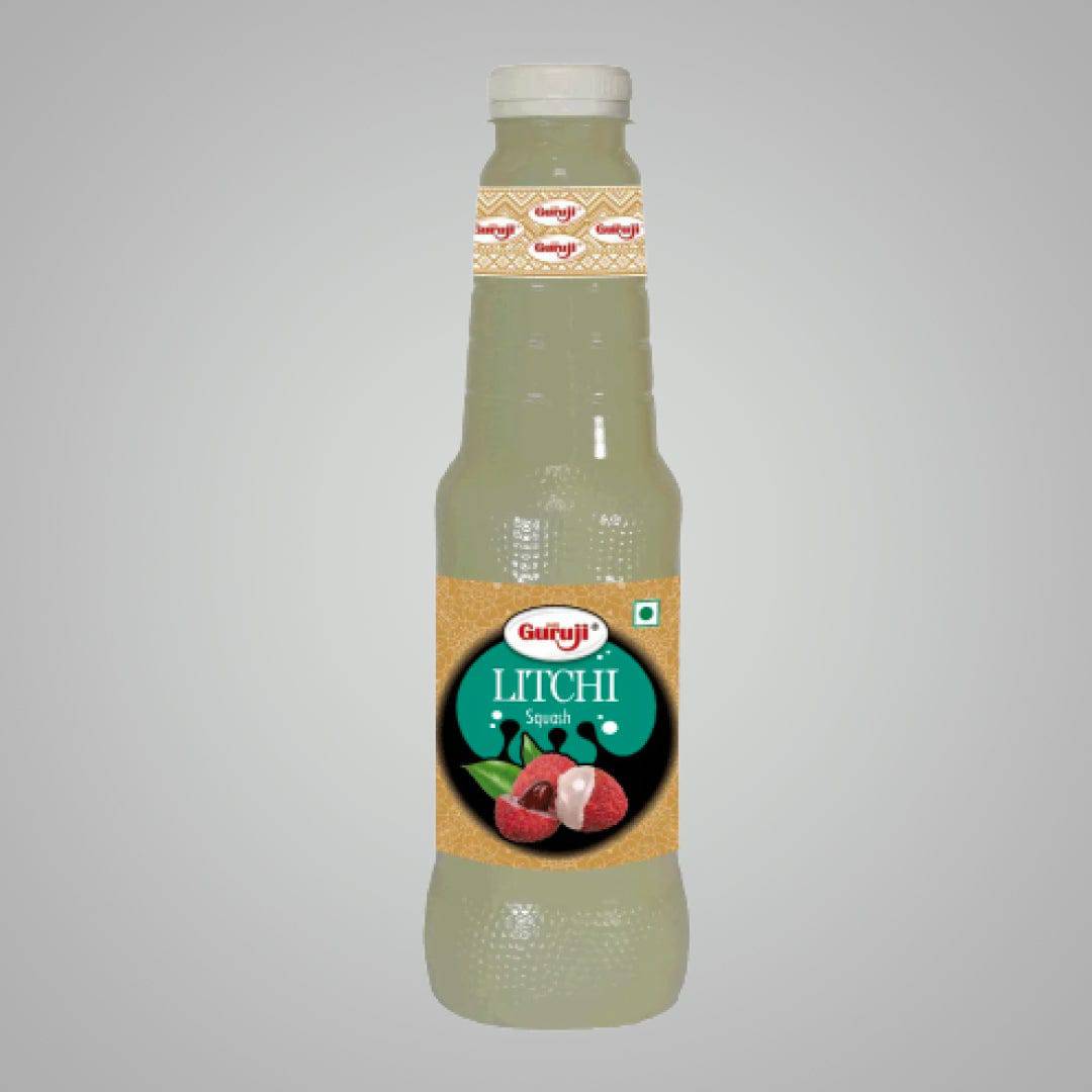 Shree Guruji Litchi Squash 1 Ltr - India shopping