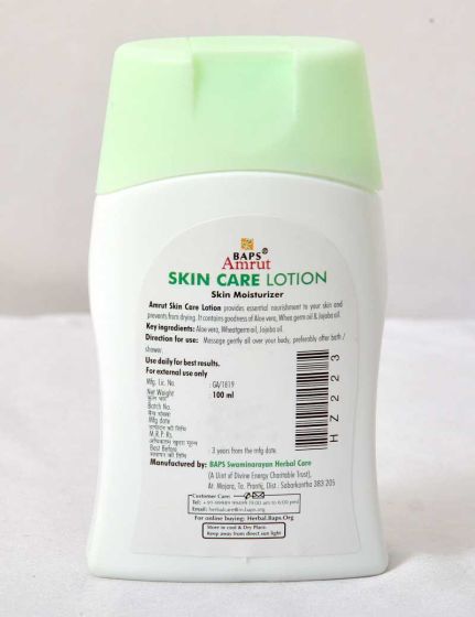 BAPS Amrut Skin Care Body Lotion | 100 Ml