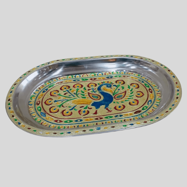 Serving Tray for Home | Meenakari Design - India shopping