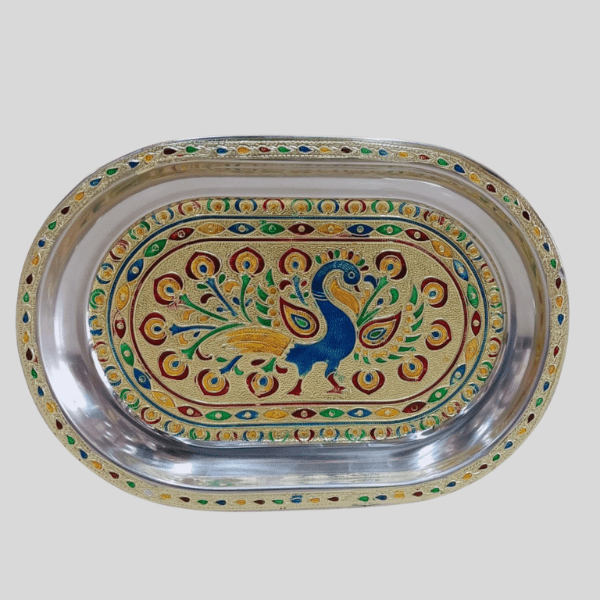 Serving Tray for Home | Meenakari Design - India shopping