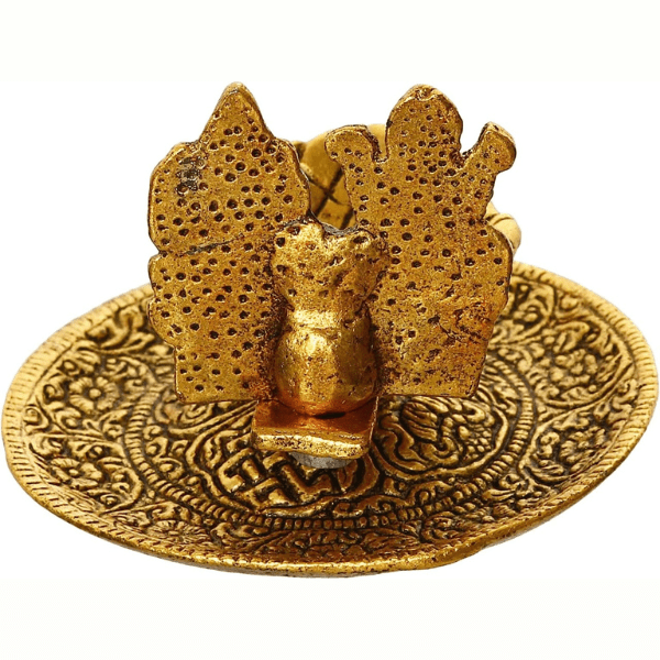 Handmade Laxmi Ganesh Diya - Brass | Set of 3 - India shopping