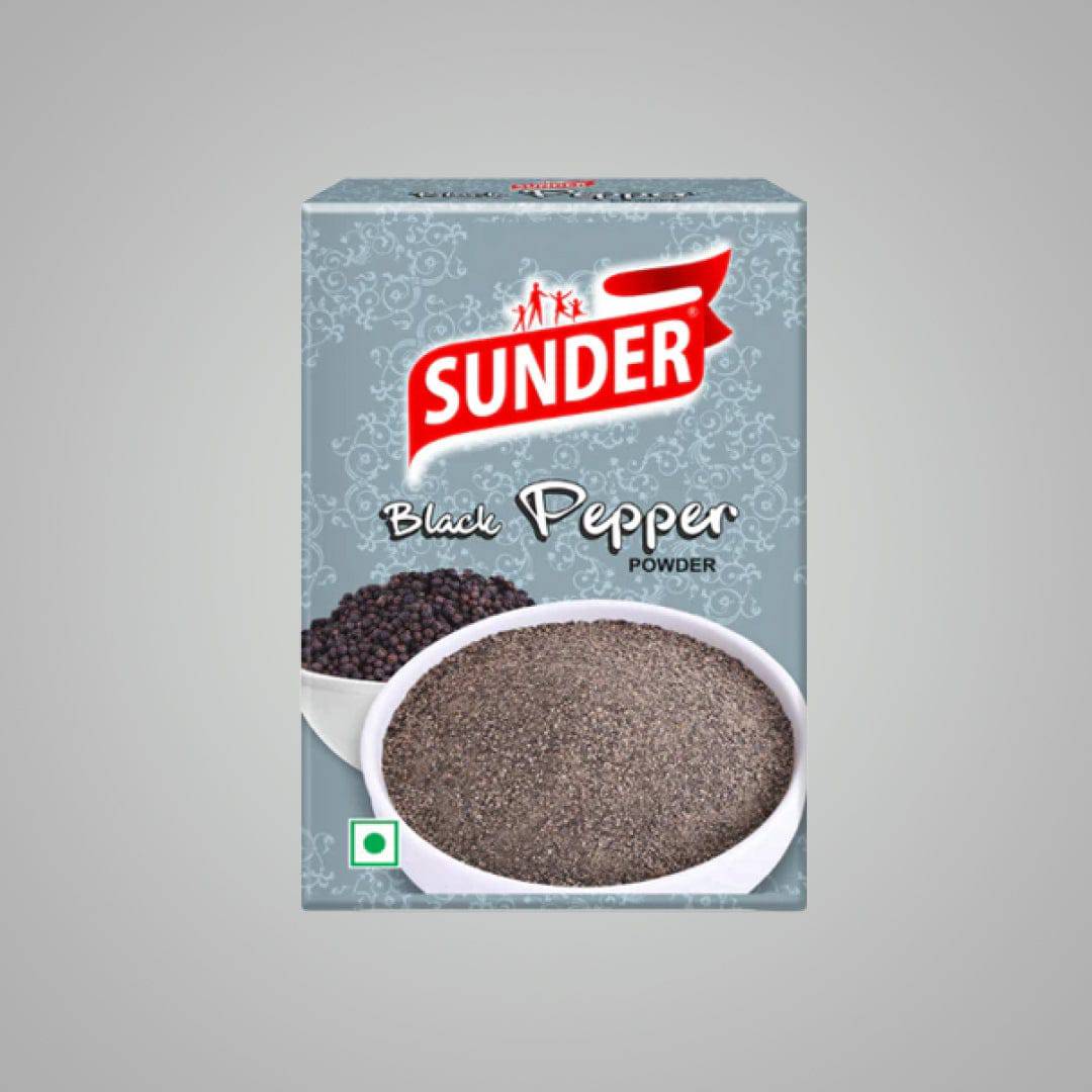 Sunder Black Pepper Powder - 200 gms - India shopping