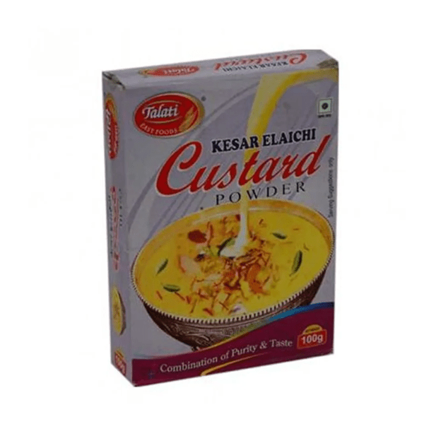 Talati Custard Powder Kesar Elaichi - 100 gms - India shopping