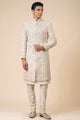 Tasva Aari And Zardosi Embroidred Sherwani