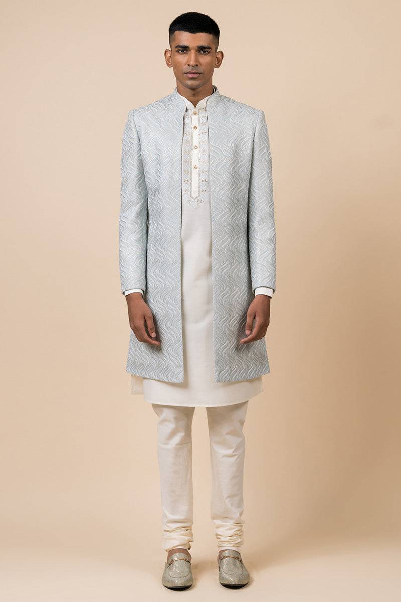 Tasva All Over Patterened Sherwani - India shopping