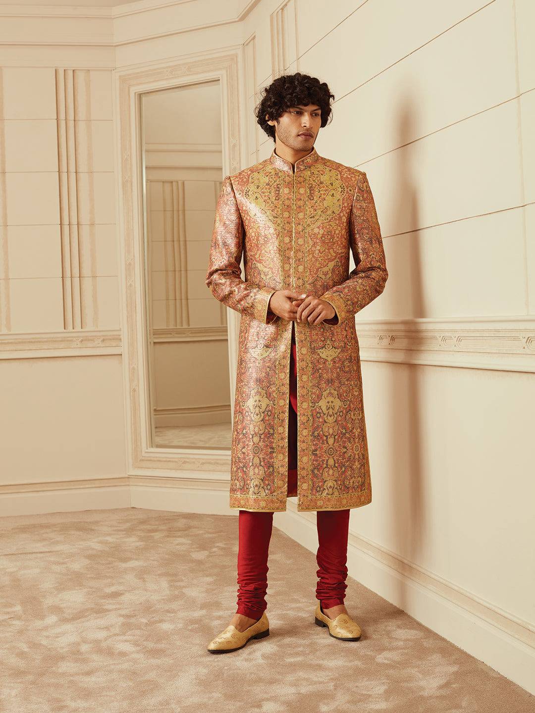 Tasva All Over Sequined Sherwani - India shopping