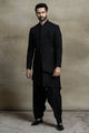 Tasva Asymmetric jacket paired with kurta and salwar