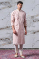 Tasva Chanderi Jacquard Kurta Set
