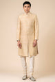Tasva Classic Sherwani With Embroidered Collar