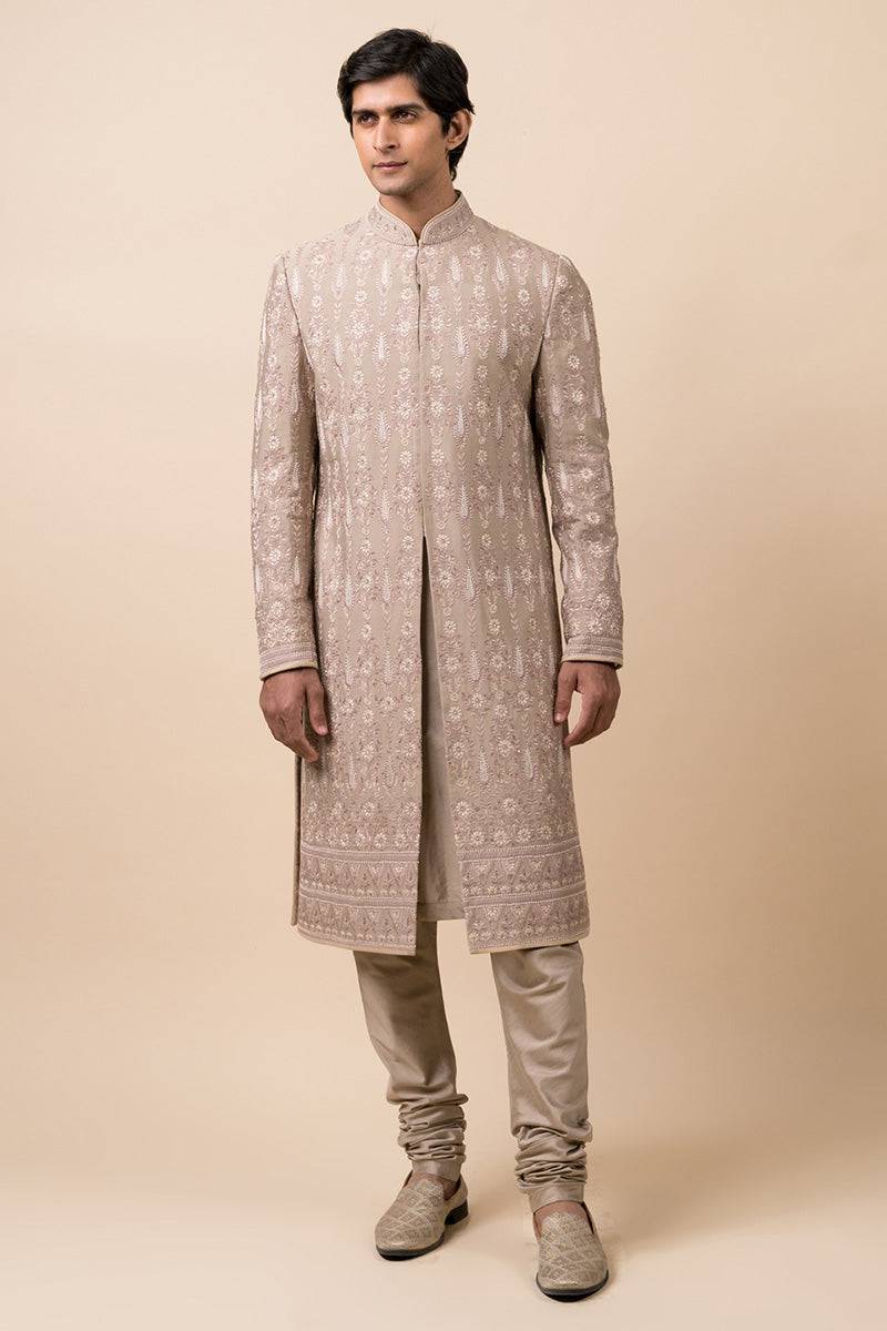 Tasva Embroidered Sherwani With Hand Highlights - India shopping