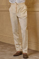 Tasva Ivory Straight Pant