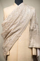 Tasva Jaal Pattern Beige Shawl