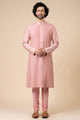 Tasva Peach Kurta Set With Texturing Detail