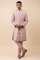 Tasva Sherwani In Schiffli Base