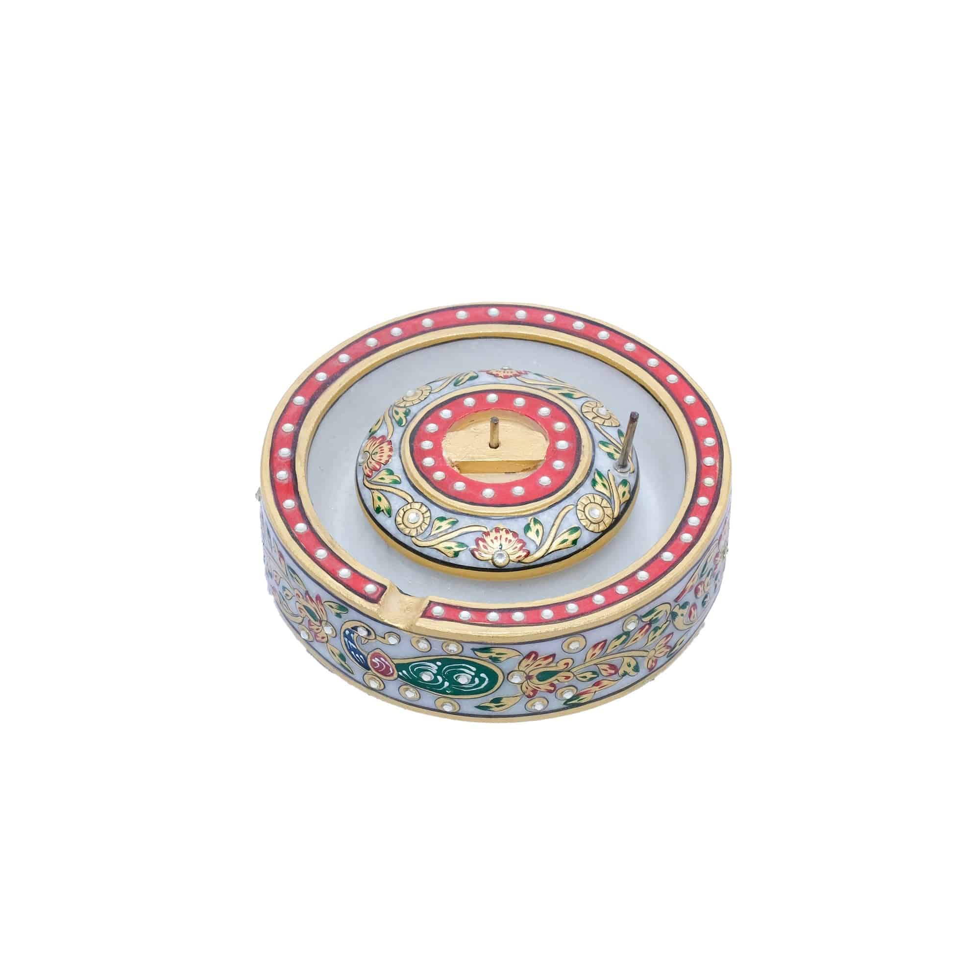 Marble Leaf shaped bowl - 2 x 13 x 9 inches - India shopping