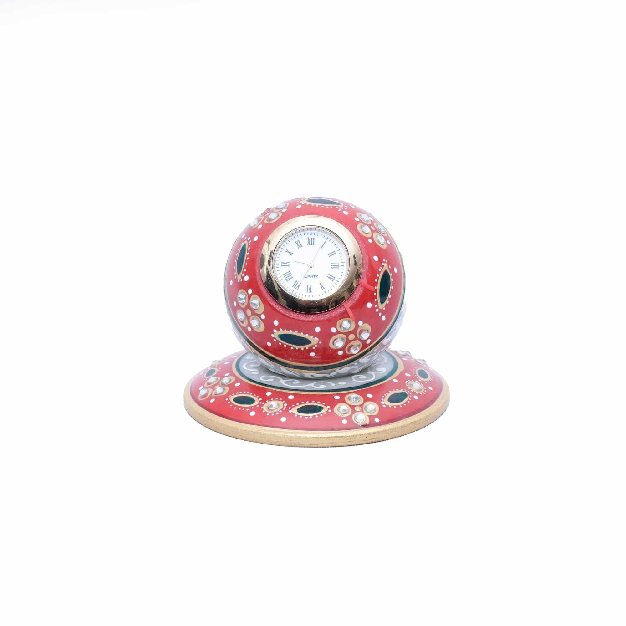 Marble Clock For Home Office Living Room - 4 x 4 x 4 inches - India shopping