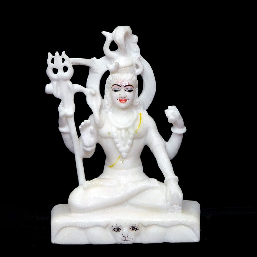 Shiv Ji (Samadhi Swaroop) - 4 Hands - 6 x 4 x 3 inches - India shopping