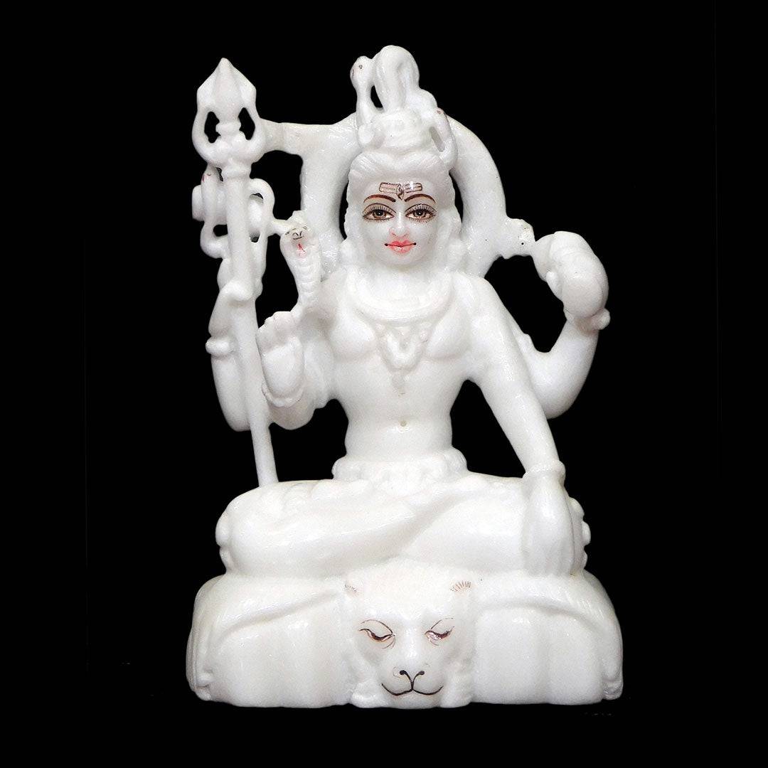 Shiv Ji (Samadhi Swaroop) With 4 Hands - 6 x 4 x 3 inches - India shopping