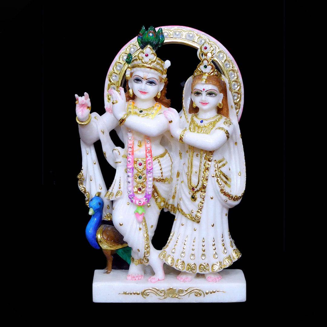 Jugal Radha Krishna Vietnam Marble - 15 x 10 x 5 inches - India shopping