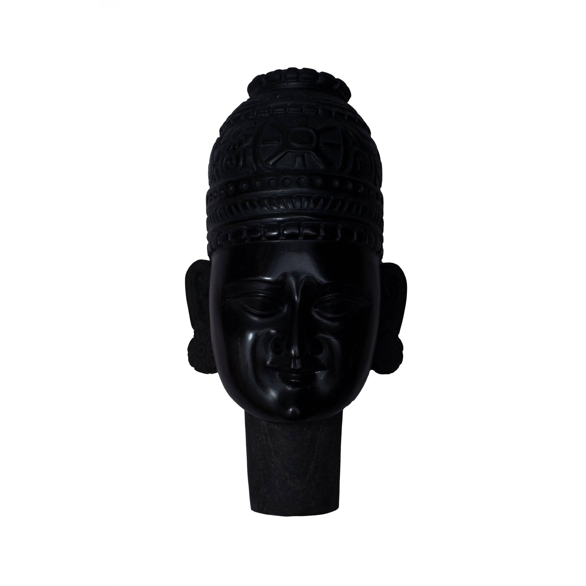 Marble Shyam Baba Statue (Black) - 15 x 7 x 7 - India shopping