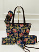 Tote Bag Set For Women Midnight Bloom 5-in-1