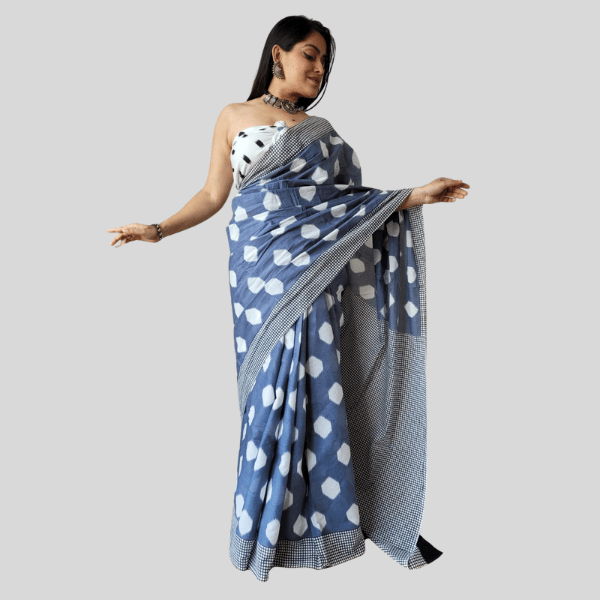 Collection Of Printed Cotton Mulmul sarees - India shopping