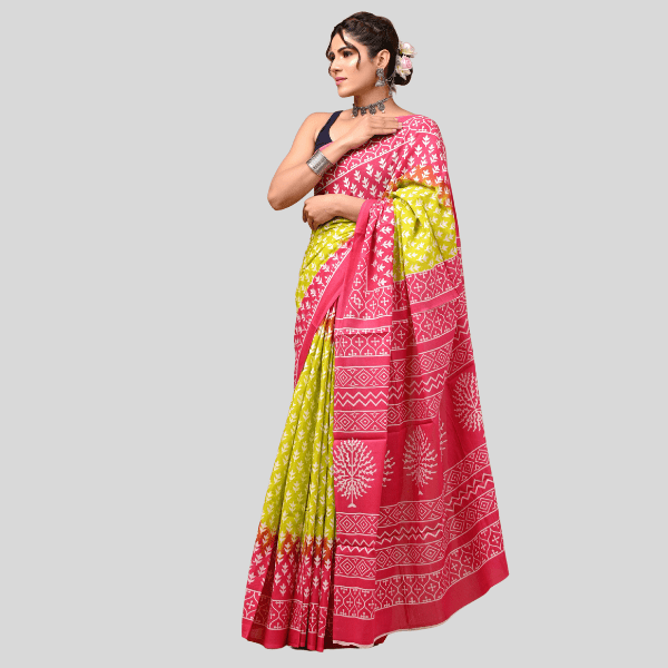 Cotton Mulmul Saree - Traditional design | Summer Special Collection - India shopping