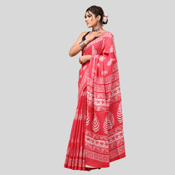 Cotton Mulmul Saree - Traditional design | Summer Special Collection - India shopping