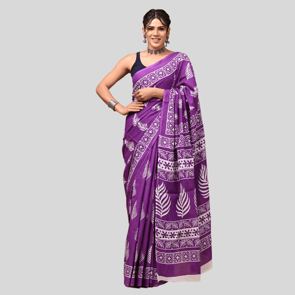 Cotton Mulmul Saree - Traditional design | Summer Special Collection - India shopping