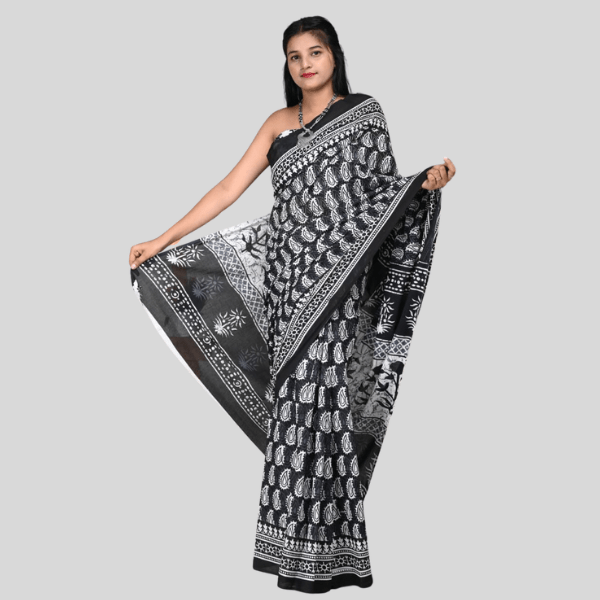 Jodhpuri Style Cotton Saree- Collection - India shopping